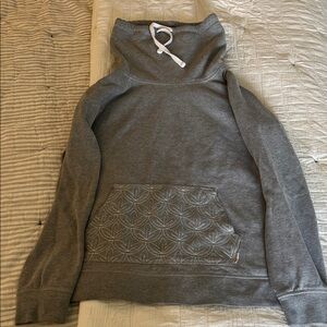 Burton Gray Hoodie with Embroidered Pocket